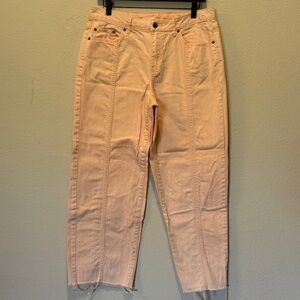 Future Collective Peach Wash Cotton Denim Jeans Size 10